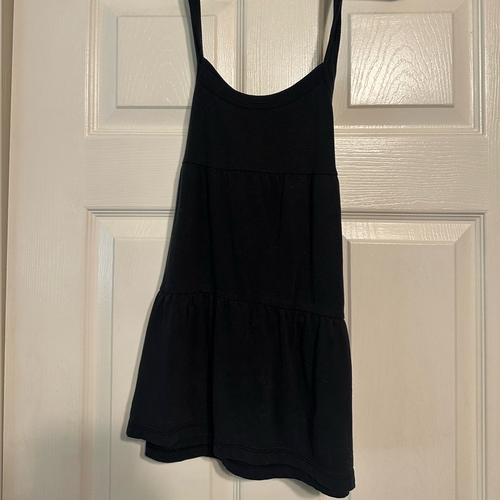 Black Sleeveless Tank Top